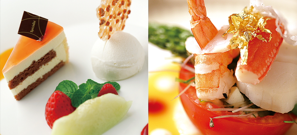 写真：デザートや料理